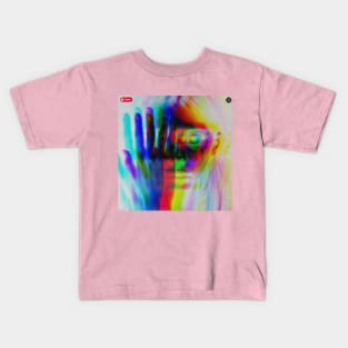 grundge portrait artwork Kids T-Shirt